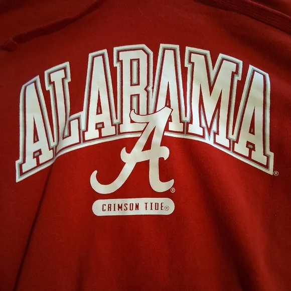 Alabama Crimson Tide Russell Athletics Hooded Sweatshirt Size M - Picture 4 of 6